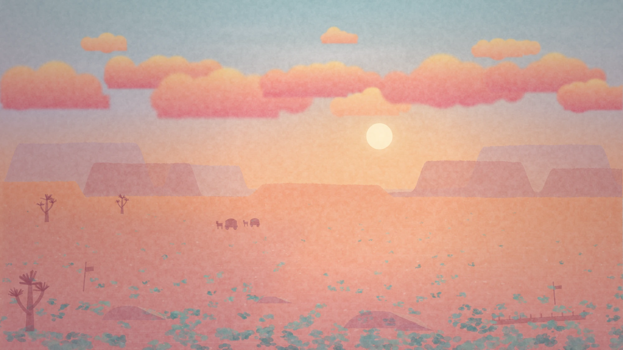 Painted Gunslingers landscape