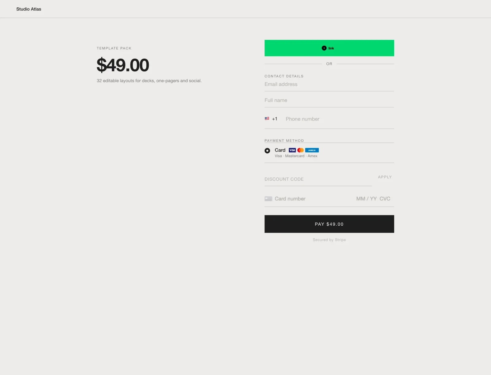 Buyer checkout