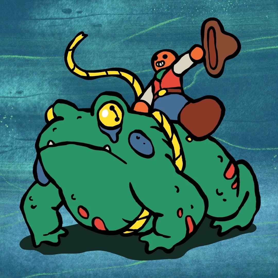 Gunslinger's Revenge alligator rider artwork