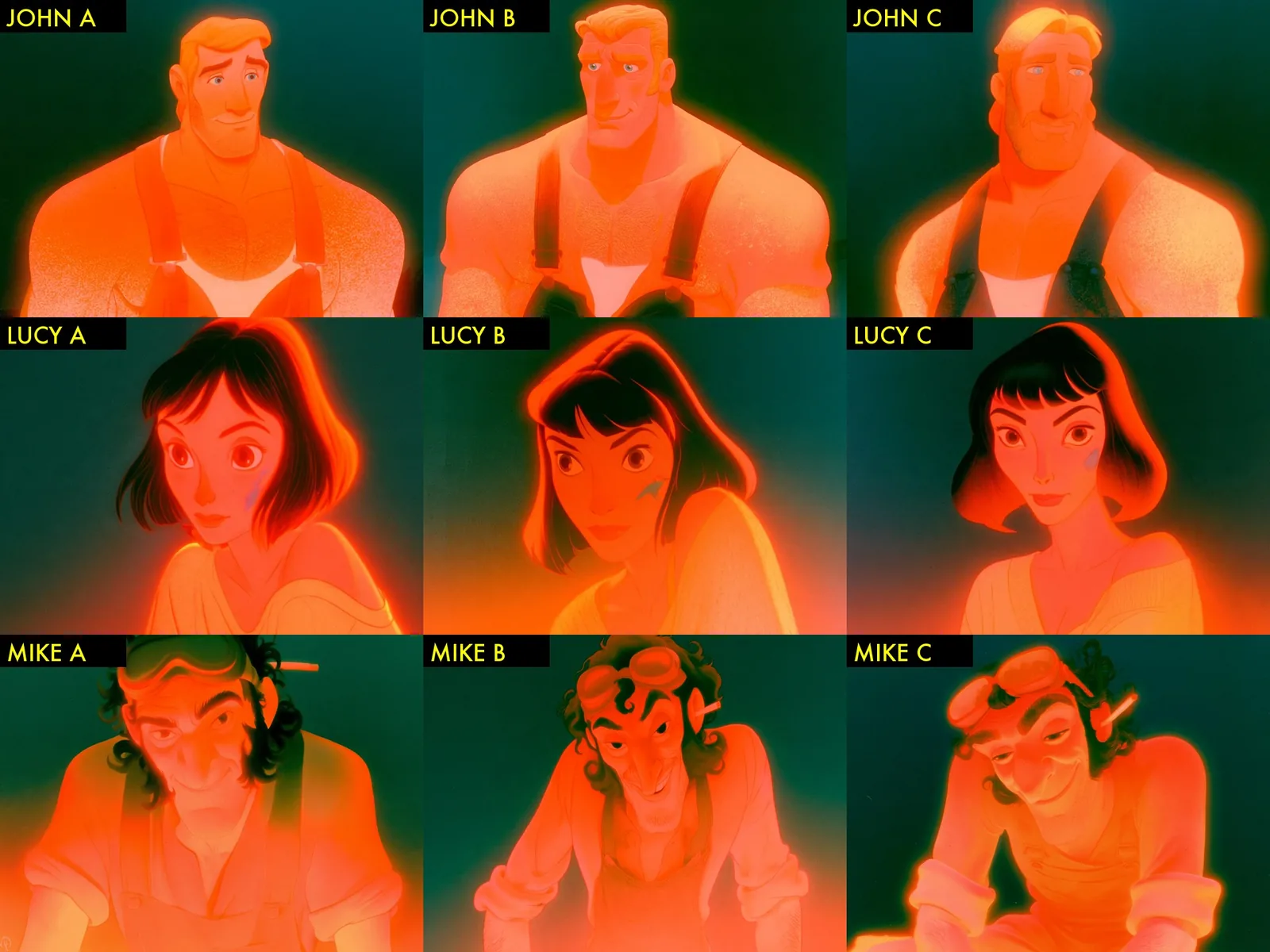 Option sheet for the three leads