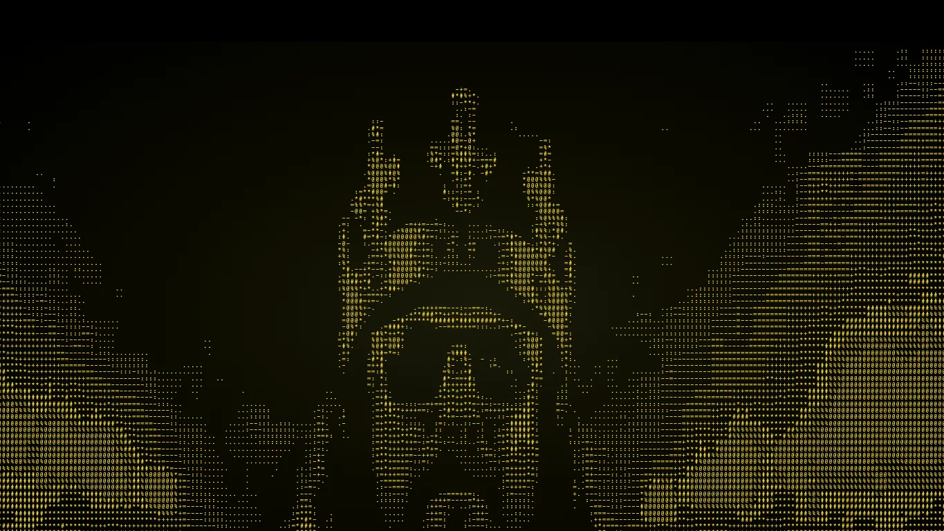 Suplex golden ASCII website animation