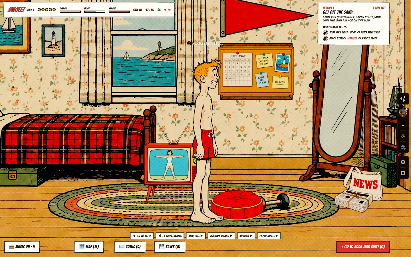 The bedroom