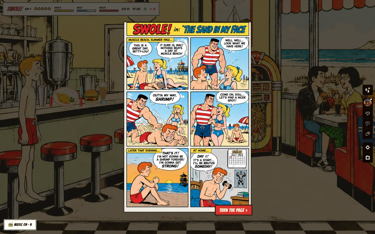 SWOLE comic — page 1