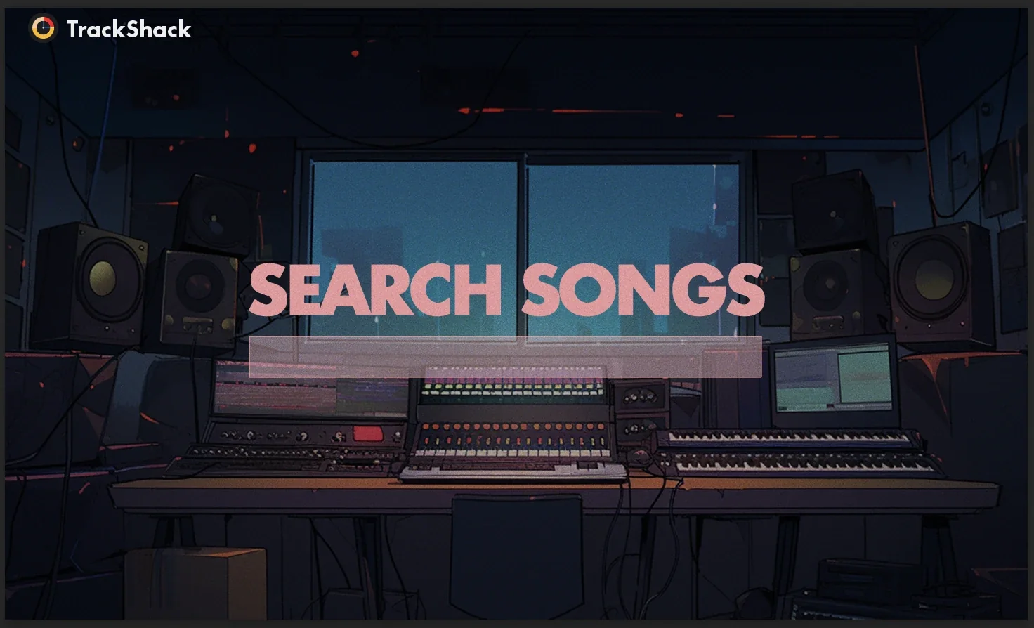 Original Trackshack search interface
